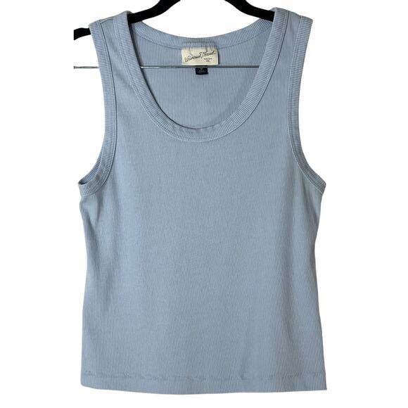 Universal Thread Baby Blue Ribbed Scoop Neck Tank Reg Size Medium - Picture 1 of 6